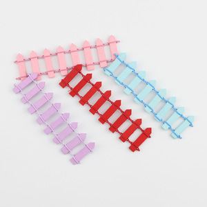 Wooden Fence Cake Decoration Ornament Rectangle Reusable Birthday Cake Toppers Scene Baking Decor Prop - Product Image 2