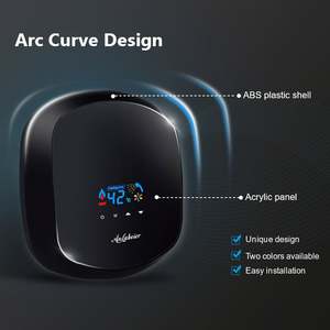 Caliente barato plástico sin tanque 3500W 5500W 110V 220V agua caliente cocina calentadores de agua eléctricos instantáneos - Product Image 3