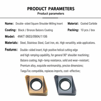 Outil de tournage de filetage en carbure PVD 4NKT040204R à alimentation directe pour la découpe de métaux non ferreux, centre d'usinage CNC, personnalisable OEM
