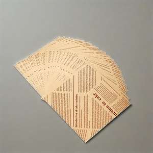 Papier d'emballage pour burgers de qualité alimentaire, dernier cri, très demandé, papier sulfurisé pour restaurants de restauration rapide, fabriqué à partir de pâte à papier avec revêtement PE pour le pain. - Product Image 2