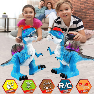 360 Rotación Stunt Control remoto Modelo Animal Walking Led RC Dinosaurio Robot Juguete para niños - Product Image 2