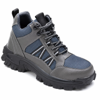 Bottes de sécurité épaisses anti-écrasement à embout d'acier unisexe, chaussures antidérapantes anti-perforation pour le travail en usine, hiver et automne