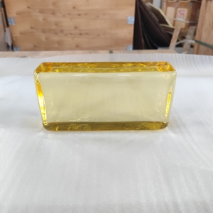 Brique de verre rectangulaire transparente moderne <span class=keywords><strong>Art</strong></span> Déco 200*100*50mm, bloc de verre fusionné à chaud pour salle de bain, hôtel, hall - Product Image 4