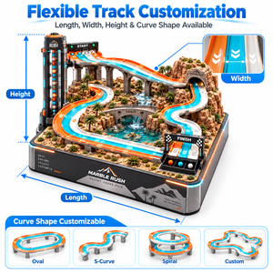 Pista de Canicas Personalizada de Alta Calidad, Juego de Laberinto con Pistas de Canicas, Simulación de Carreras de Autos, Compatible con Pistas Escénicas de Canicas - Product Image 2