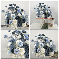 DKB Factory Hoogwaardige Realistische Zijden Kunstbloemen Blauwe Bloembol Tafeldecoratie voor Bruiloften