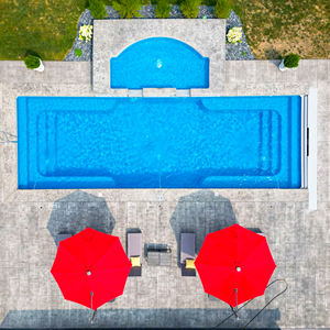 Piscine hors sol complète en fibre de verre, prête à l'emploi, en promotion - Product Image 2
