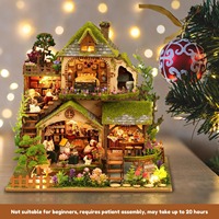 Kit de maison miniature, Kit de maison de poupée, Kit miniature, Kit de construction de mini maison bricolage pour adulte, aventure en forêt