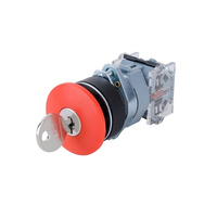 Cobre IP67 220V 10A 1NO 2NO Interruptor de botón pulsador/R