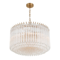 Lustre moderne de luxe à étages en verre taillé à la main, avec structure métallique, pour table à manger, salon, hôtel