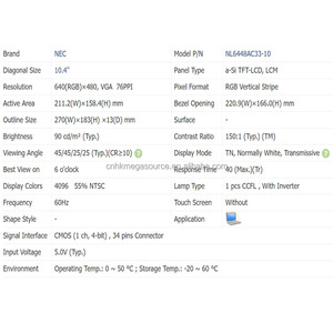 NL6448AC33-10 Size 10.4 inch 640*480 TFT LCD screen module lcd display screen tft lcd panel in stock - Product Image 4