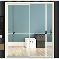 Porte coulissante en aluminium / Porte coulissante à rupture de pont thermique en alliage d'aluminium pour chambre et balcon, anti-UV, norme AS2047