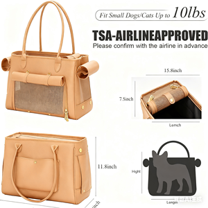 Özel küçük orta köpek ve kedi evcil hayvan taşıyıcı nefes örgü Sling evcil hayvanlar için omuz çantası su geçirmez seyahat çantası - Product Image 3