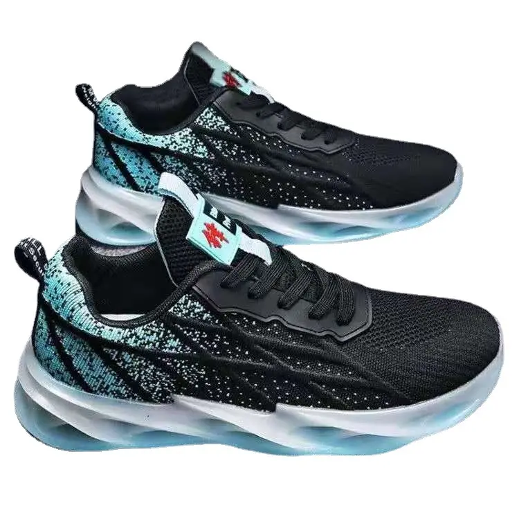 New Fashion Flying Weave Cushioning Running Men High Quality Brand Sport Shoes Stock