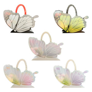 Sacs cadeaux en forme de papillon pour mariage, fête, bouquet de fleurs, emballage de friandises, poignée, anniversaire, baby shower, décoration, <span class=keywords><strong>PP</strong></span> recyclable - Product Image 1