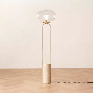 Lámpara de Pie con Altura Ajustable, Control Táctil, LED de Color Cambiable, Base E27, Luz Ambiental de Diseño para Sala de Estar - Product Image 2
