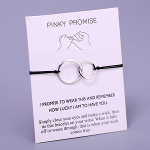 Mère fille grand-mère petite-fille <span class=keywords><strong>tante</strong></span> âme soeur marraine arbre de vie Pinky promesse boussole coeur étoiles bracelet à breloques - Product Image 4