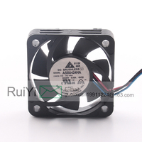 Ventilateur de refroidissement ASB0424HA 12V 48V DC24V 0.08A AC EC 4010 40X40X10MM 4CM 3 fils pour imprimante, double roulement à billes, haut débit d'air