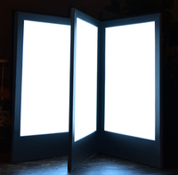Personnalisé A4/A5 LED Menu Livre Portable Restaurant Discothèque Bar Salle À Manger Couvre Logo Illuminé Éclairage Rétro-Éclairé pour Boire la Nuit