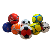 Ballon de football de marque, taille 5, cousu à la machine, 260-280g, 32 panneaux, vessie en caoutchouc PVC, ballon de football promotionnel personnalisé pour enfants