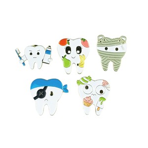 Broche Creativo para el Cuidado Dental, Diseño Personalizado de <span class=keywords><strong>Dientes</strong></span> de Dibujos Animados, Insignia de Recuerdo Dental, Pin de Solapa de Esmalte - Product Image 5