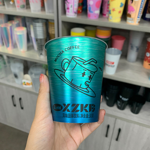 Hot bán 12 oz 24 oz nhựa Cốc cứng kim loại phim bên trong pp tiêm bọt trà <span class=keywords><strong>cup</strong></span>-tùy chỉnh nước giải khát cà phê bia nước trái cây - Product Image 2