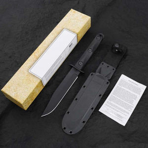 Cuchillo Bowie KB EK MODEL 5 EK45 con punta recta, para acampar al aire libre, de acero inoxidable, mango de fibra de vidrio, 4 mm de grosor, DIY OEM, 20 cm - Product Image 6