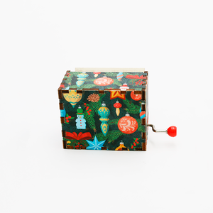 Caja Musical <span class=keywords><strong>de</strong></span> Acrílico Navideña EXTRAWORLD con Manivela, Melodía Personalizada y Diseño <span class=keywords><strong>de</strong></span> Santa Claus, Color Rojo/Verde - Product Image 4