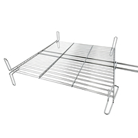 Panier de barbecue surélevé résistant aux hautes températures, grand panier de cuisson portable avec longue poignée