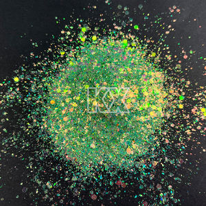 Vente en gros de paillettes décoratives irisées arc-en-ciel, grosses paillettes en vrac pour la décoration artisanale - Product Image 4