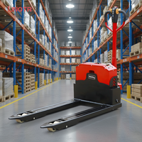 Chariot élévateur à palettes entièrement électrique de 2-3 tonnes, fabriqué en Chine, avec batterie au plomb-acide/au lithium-ion, hauteur de levage de 200 mm, pour utilisation en entrepôt