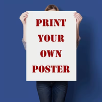 Affiches en carton personnalisées avec impression numérique directe d'usine pour la promotion des entreprises, prix de gros pour les grandes quantités