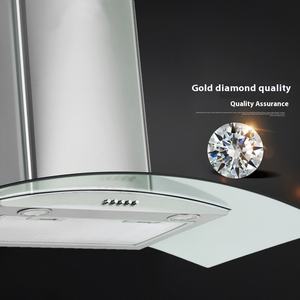 Fourniture directe d'usine 600mm en acier inoxydable hotte à gamme unique île d'aspiration supérieure pour les ménages américains hôtels Source d'alimentation électrique - Product Image 3