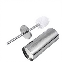 Brosse de nettoyage légère et durable en acier inoxydable 201, résistante à la rouille, avec support pour brosse de toilette de salle de bain