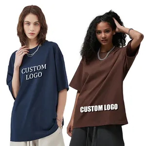 Kurzarm-Baumwoll-T-Shirt für Damen 100 % Baumwolle hochwertige benutzerdefinierte T-Shirts