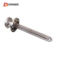 Calentador Tubular Eléctrico de Cobre DN25 1'' NPT de Alta Resistencia a la Temperatura 220V 380V para Tanque de Agua Residual