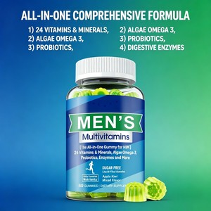 Gummies multivitaminées pour hommes OEM ODM avec 24 vitamines, oméga-3 et probiotiques pour le soutien immunitaire et le métabolisme énergétique – Complément alimentaire - Product Image 4