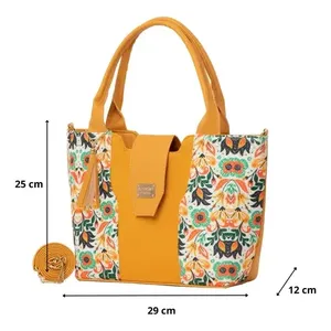 Fana Eva Mostaza Mujer Yute Shopping Bag Elegant Take Advantage Design - Product Image 3