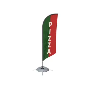 Publicité volante extérieure personnalisée drapeau de plage coupe-vent en plumes drapeau de plumes personnalisé