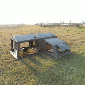 <span class=keywords><strong>Tente</strong></span> de Camping <span class=keywords><strong>Gonflable</strong></span> Modulaire et Connectable <span class=keywords><strong>avec</strong></span> Chambre Amovible et Abri Bâche Oxford Imperméable pour Extérieur - Product Image 1