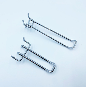 Venta caliente Euro Hook Steel Chrome <span class=keywords><strong>Pegboard</strong></span> Ganchos de exhibición multiusos hechos de metal duradero - Product Image 1