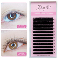 Extensions de cils individuelles, kit d'extensions de cils en gros, boîte complète avec outils de maquillage professionnels, longue durée