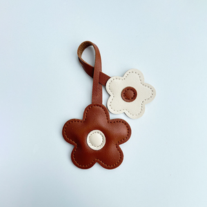 Sáng Tạo hướng dương Keychain dễ thương PU da hoa Keyring Bìa thời trang thực vật Móc chìa khóa quyến rũ - Product Image 5