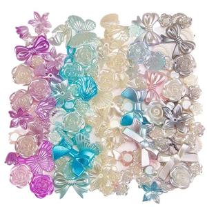 Baroque crème Gel coque de téléphone perles à la main bricolage chaîne de téléphone portable breloques cheveux mixtes bijoux accessoires perles en vrac - Product Image 1