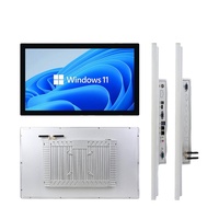 PC industriel Android à écran tactile personnalisé RCOMPT de 24 pouces, tactile capacitif/résistif, montage mural intégré, processeur double cœur/quadruple cœur