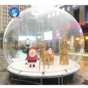 Bola inflable transparente para publicidad, tienda de campaña de burbujas con diámetro personalizado de 3-6m