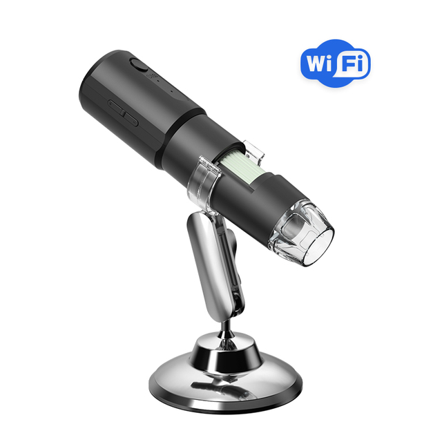 Portable 1000X Optical Microscope HD Monocular Wireless WiFi Digital Laboratory Magnifier Camera for Android IOS