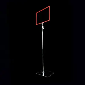 Adjustable Price Poster Frame Display Holder Sign Holder Poster Stand Price Tag Holder Board Supermarket Price Tag Stand