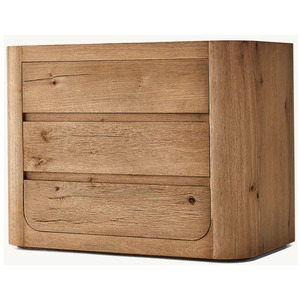 OSLO CLOSED NIGHTSTAND rh FURNITURE Modern Luxury NightStand Closed <b>Bedroom</b> Nightstands With Drawer - Product Image 1
