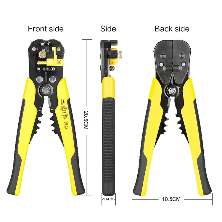 HONGYI High Quality ratchet manual hydraulic self adjusting stainless electrical wire stripper tool
