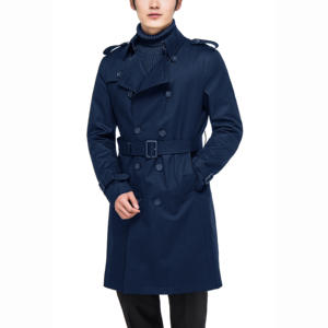 Manteau long en cachemire pour homme, <span class=keywords><strong>trench</strong></span>-coat, grande taille, haute qualité, nouveau design - Product Image 4